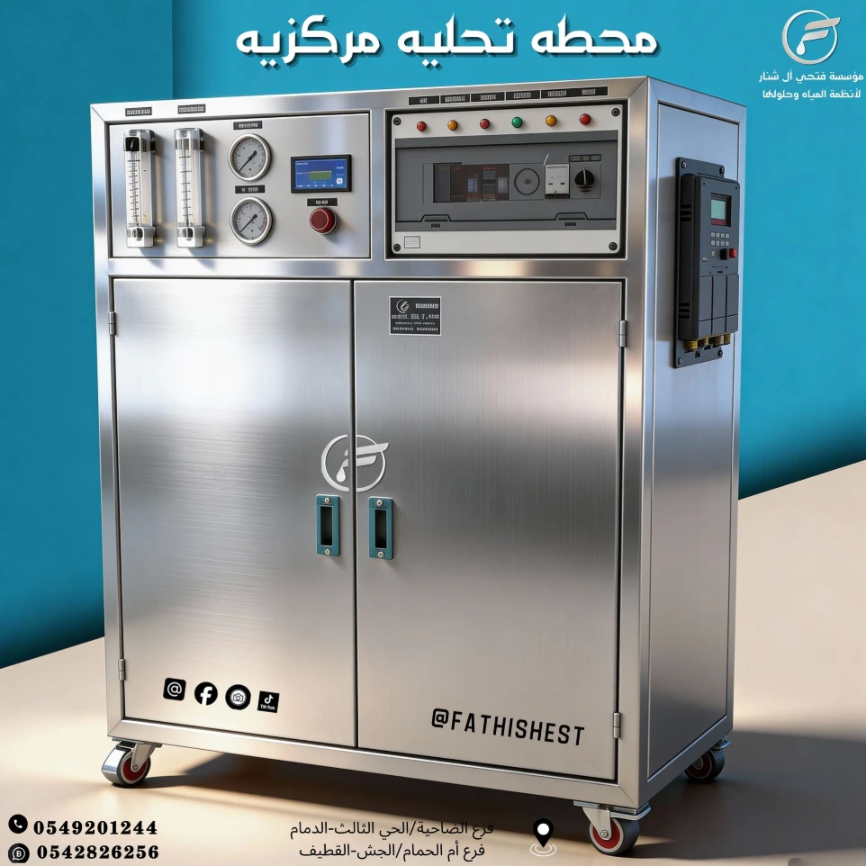 محطة تحلية مركزية 3  متر/اليوم