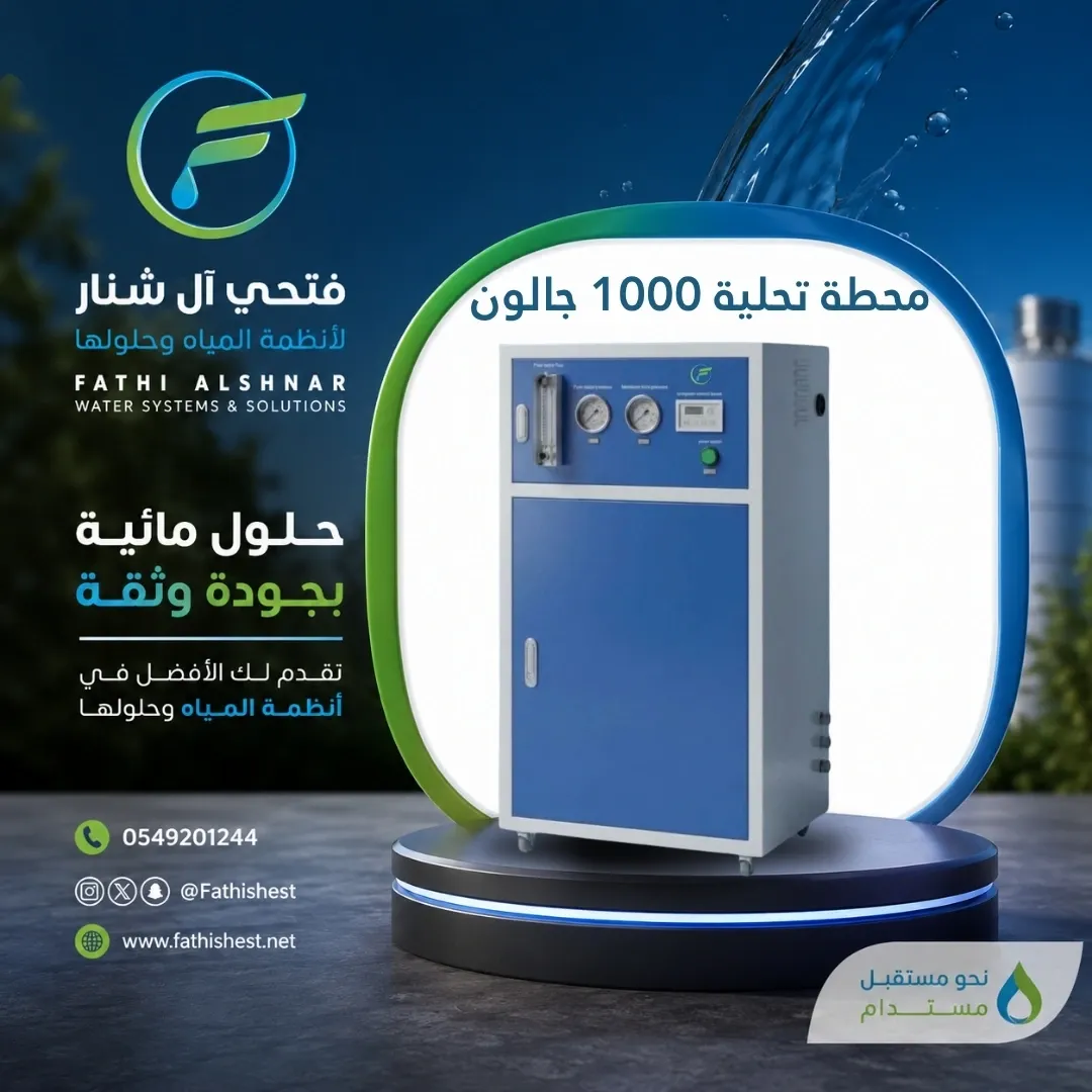 ​محطة تحلية 1000  جالون